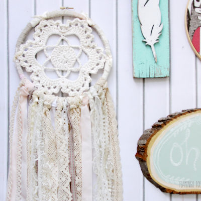 Vintage Style Crochet and Lace Dreamcatcher