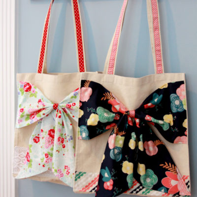 Easy DIY Bow Tote Refashion