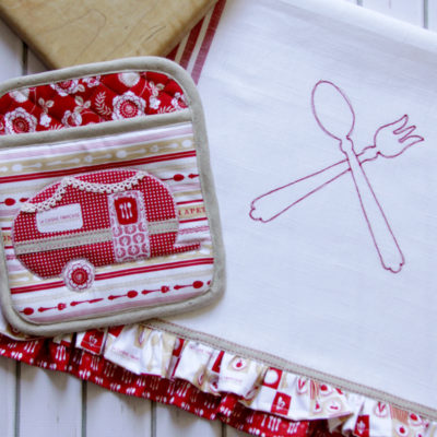 DIY Vintage Camper Kitchen Set