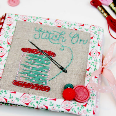 Stitch On – Embroidered Needle Book