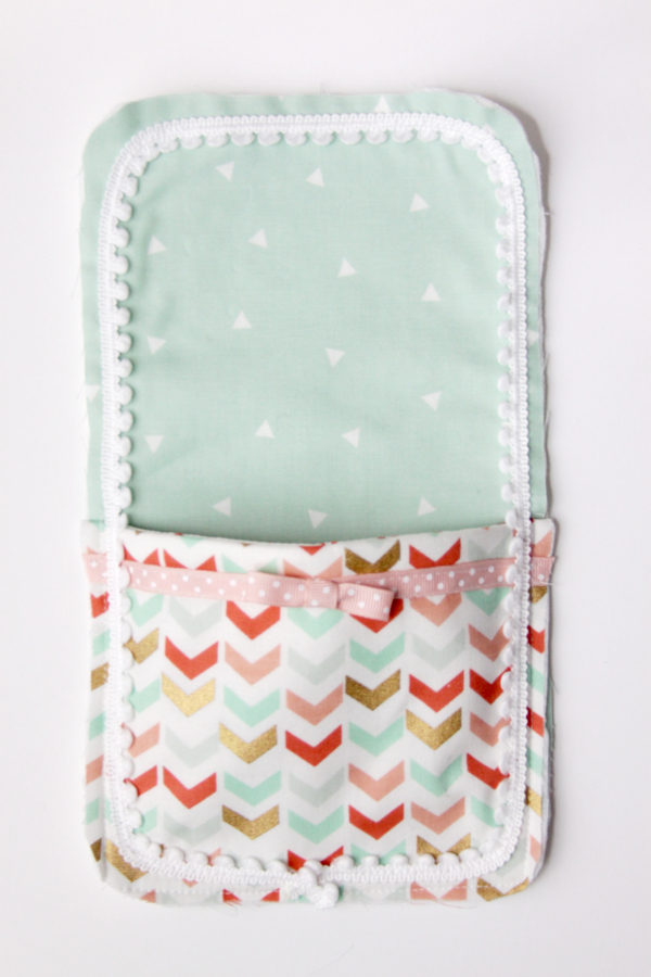 Easy DIY Phone Charger Holder featured by top US sewing blog, Flamingo Toes