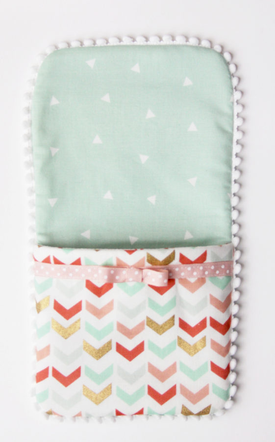 Easy DIY Phone Charger Holder featured by top US sewing blog, Flamingo Toes