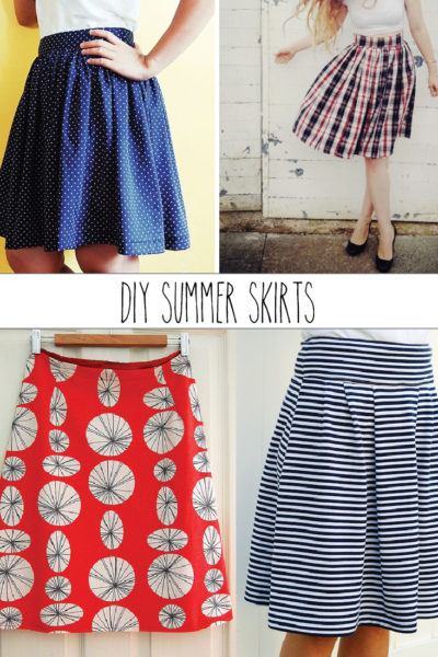 Summer Skirt Pattern Roundup featured by top US sewing blog, Flamingo Toes