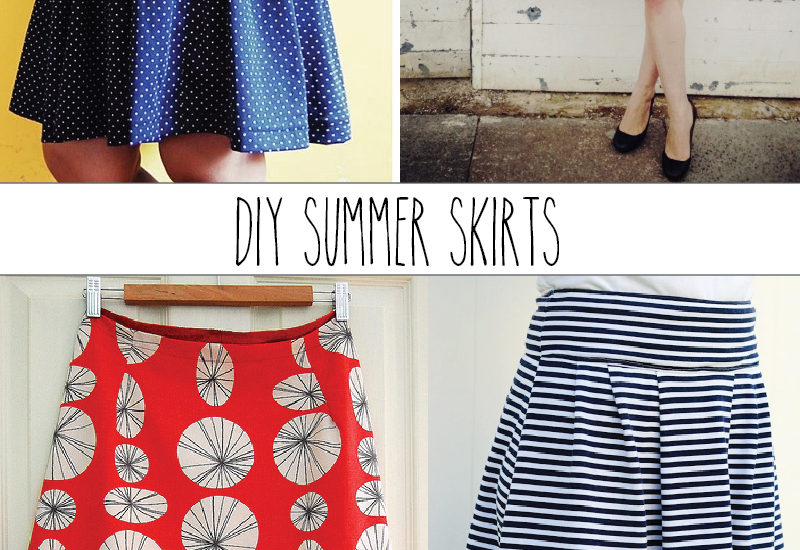Summer Skirt Pattern Roundup featured by top US sewing blog, Flamingo Toes