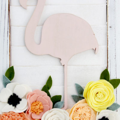 Flamingo Shutter Wall Art