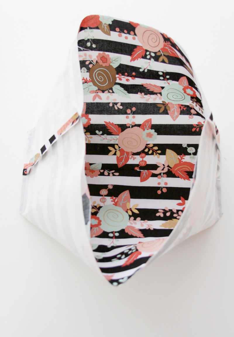 DIY Fabric Storage Basket featured by top US sewing blog, Flamingo Toes: Outside of Fabric Basket