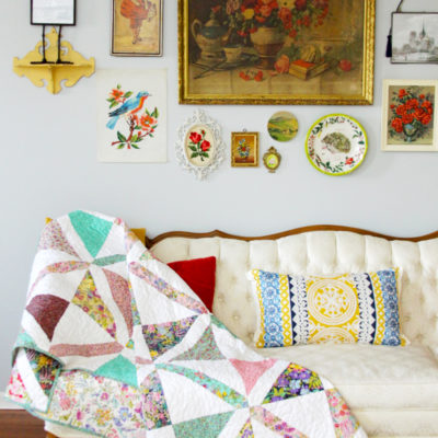 Colorful Crosshatch Quilt