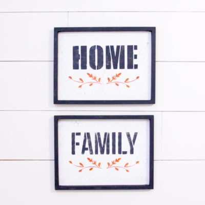 Simple DIY Fall Stenciled Farmhouse Signs