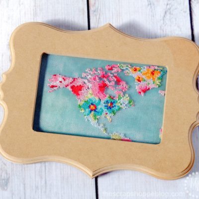 Gorgeous Mesh Cross Stitch Map