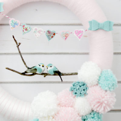 Hearts and Lovebirds Valentine’s Day Wreath