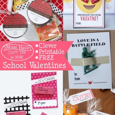 Must Have Craft Tips – Printable School Valentines