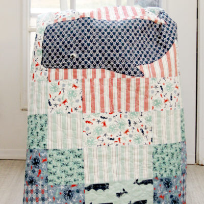 Nautical Whale Baby Quilt