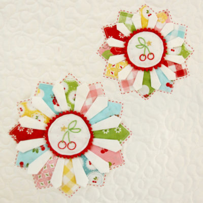 Cherry Dresdens Mini Quilt