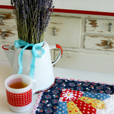 Gingham Girls Dresden Mini Quilt