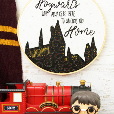 Hogwarts is Home Embroidery Hoop Art