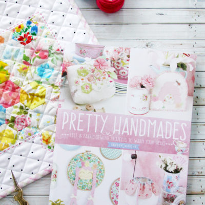 Vintage Sheet Hexagons Mini Quilt