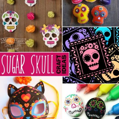 Colorful Sugar Skull Craft Ideas