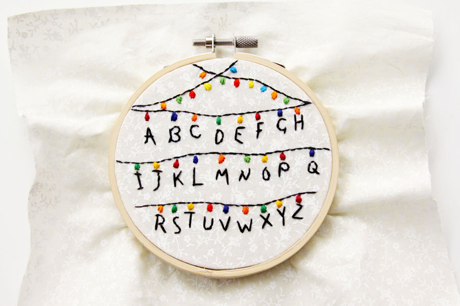 Stranger Things Hoop Ornament