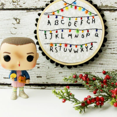 Stranger Things Hoop Ornament