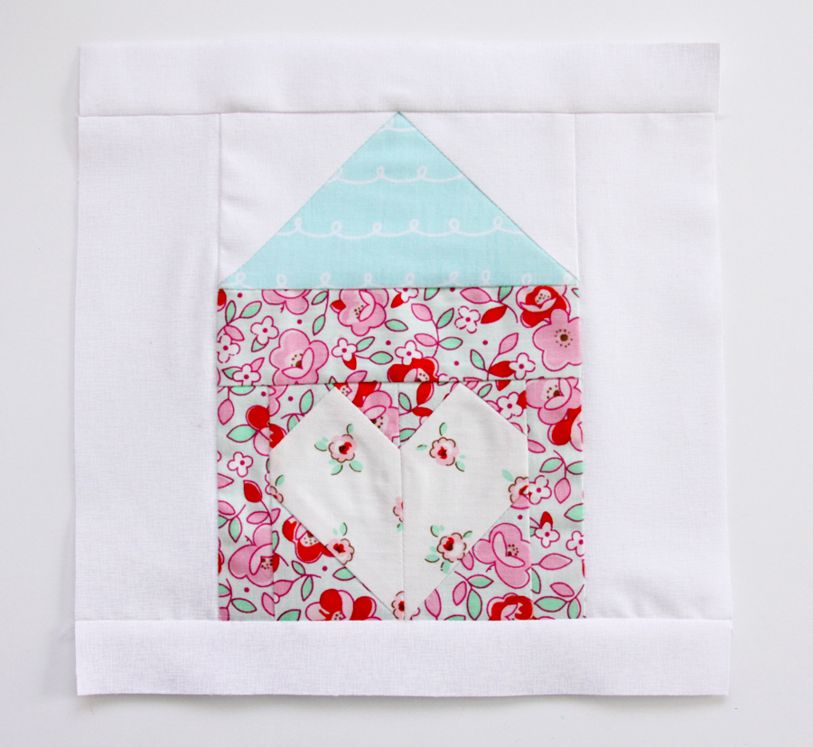 Heart and Home Mug Rug or Mini Quilt