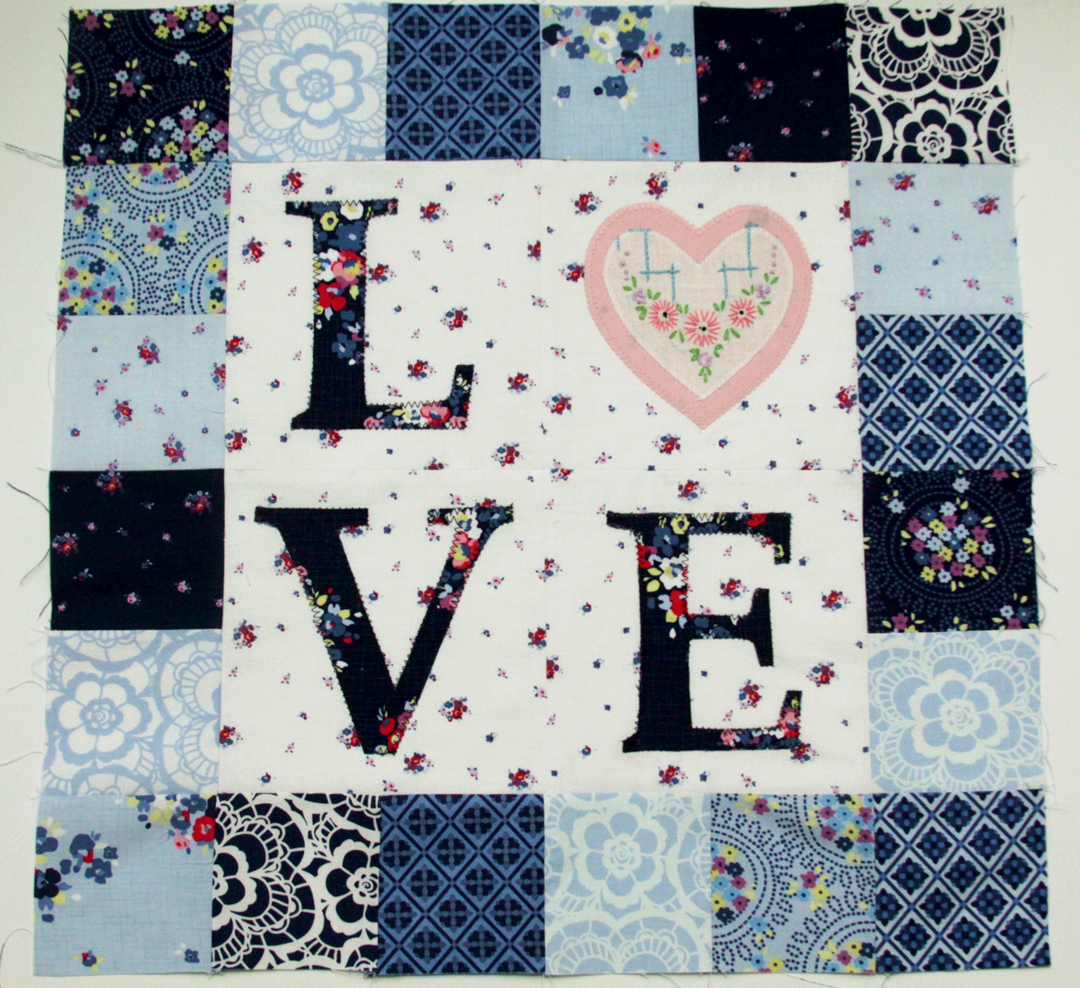 Floral LOVE Mini Quilt