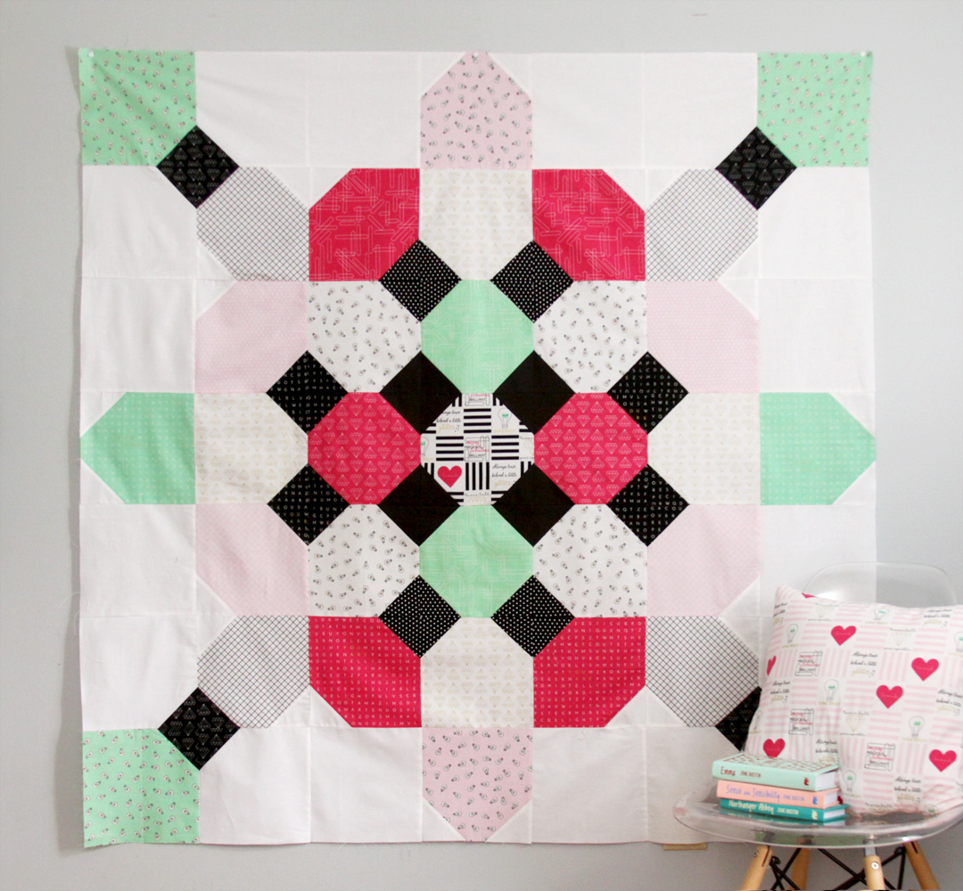 Free Soda Fountain Quilt Pattern with Shine Bright Fabrics