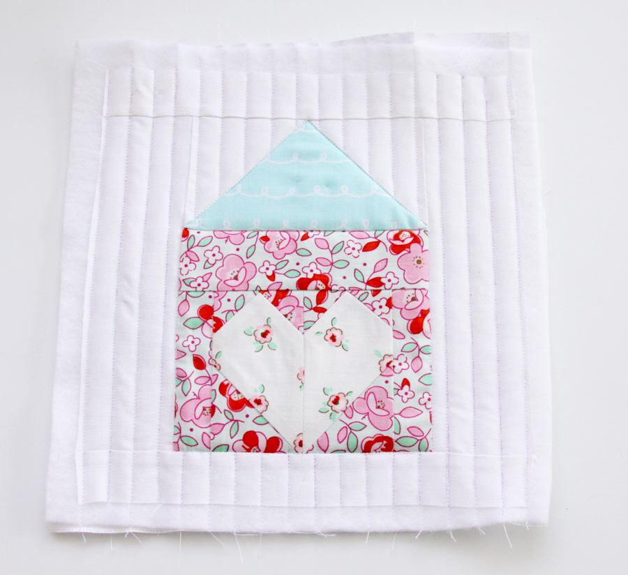 Heart and Home Mug Rug or Mini Quilt