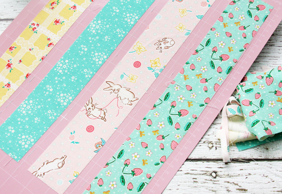 Spring Bunnies in Love Pillow