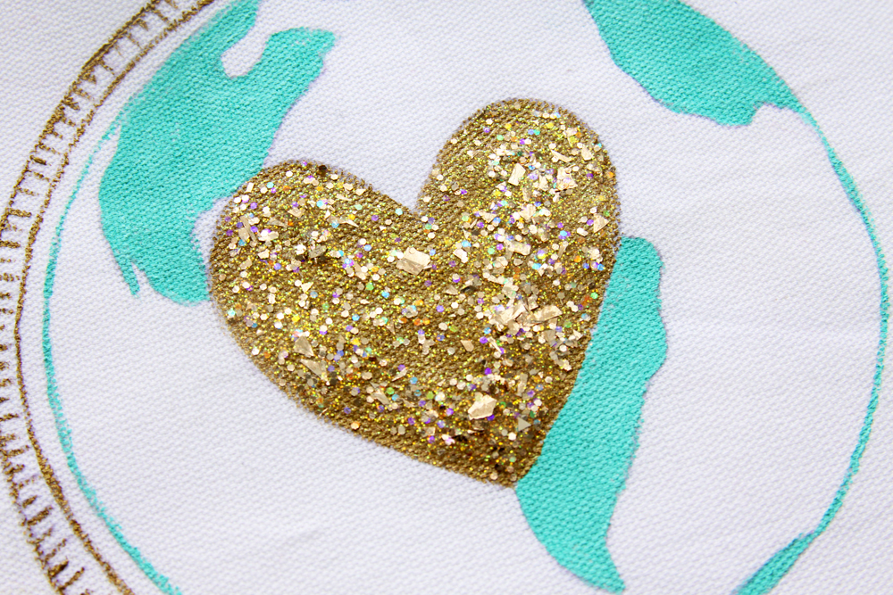 Let's be Adventurers Glitter Globe Banner