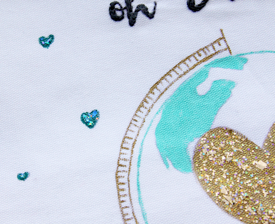 Let's be Adventurers Glitter Globe Banner