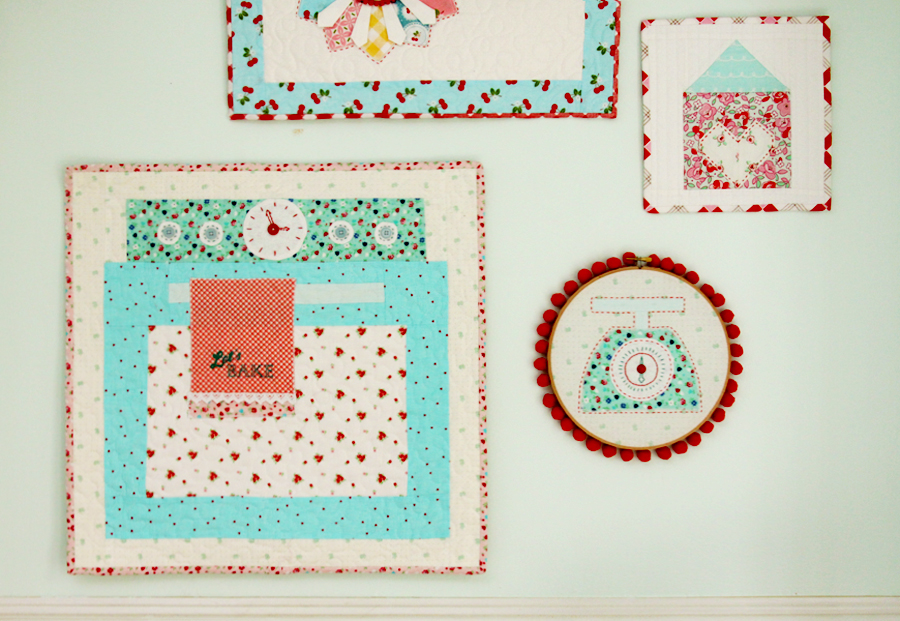 Let's Bake Sew Along Mini Quilt and Hoop