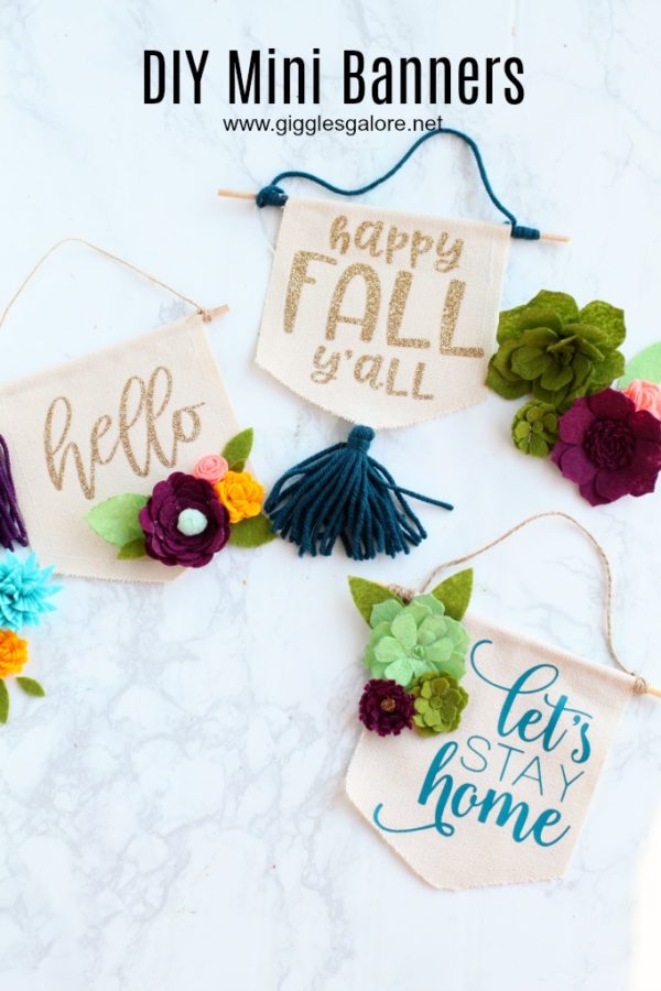 Creative DIY Fabric Banner Signs featured by top US sewing blog, Flamingo Toes