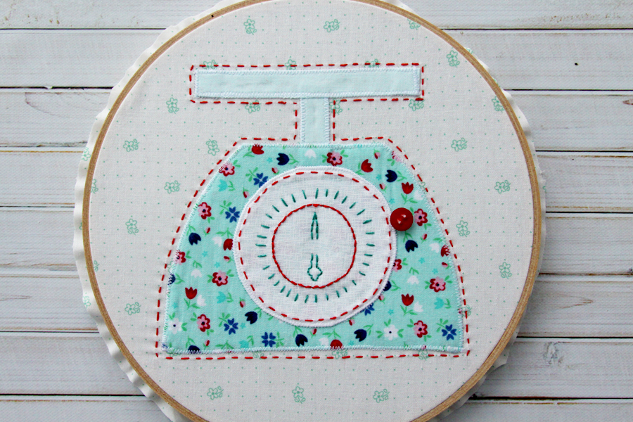 Let's Bake Sew Along Mini Quilt and Hoop