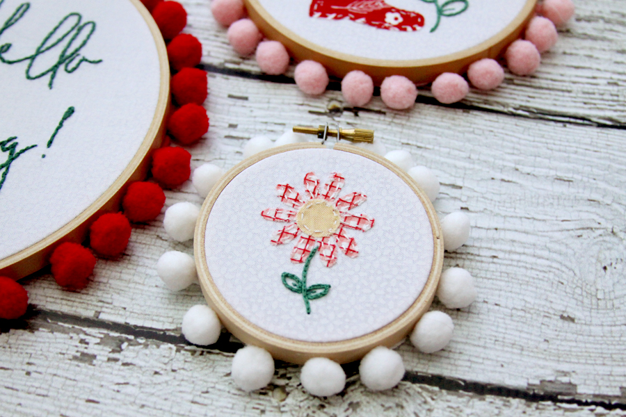 Floral Spring Embroidery Hoop Set