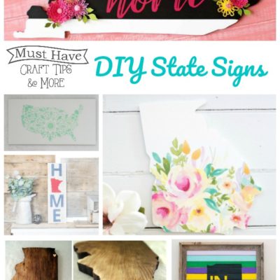 Fun and Pretty DIY State Signs
