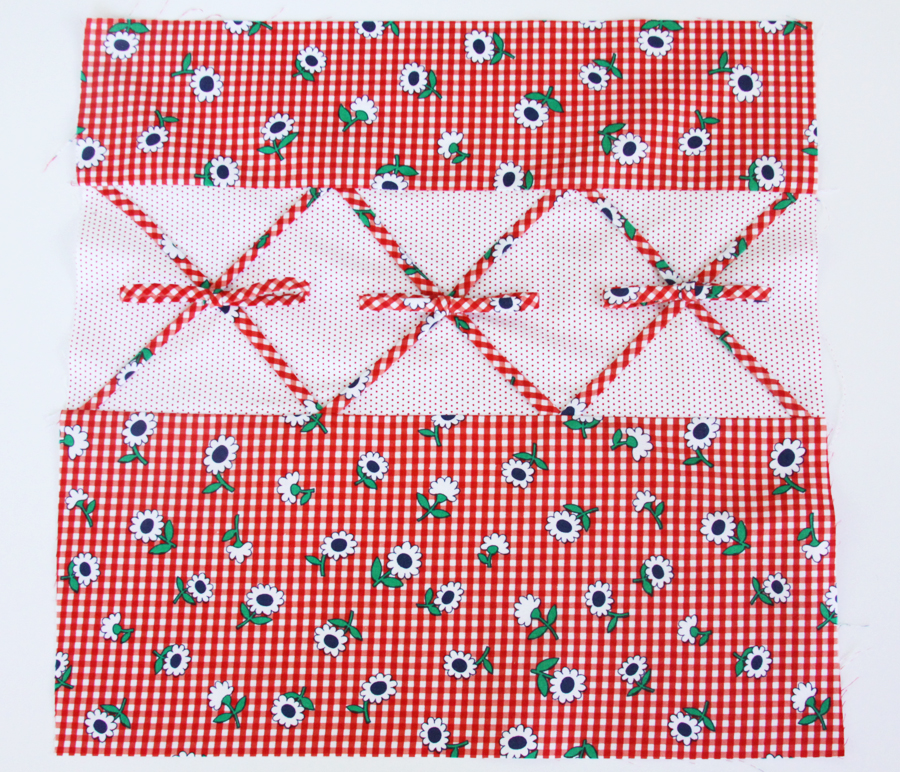 Retro Gingham Pillow with Sunnyside Ave Fabric