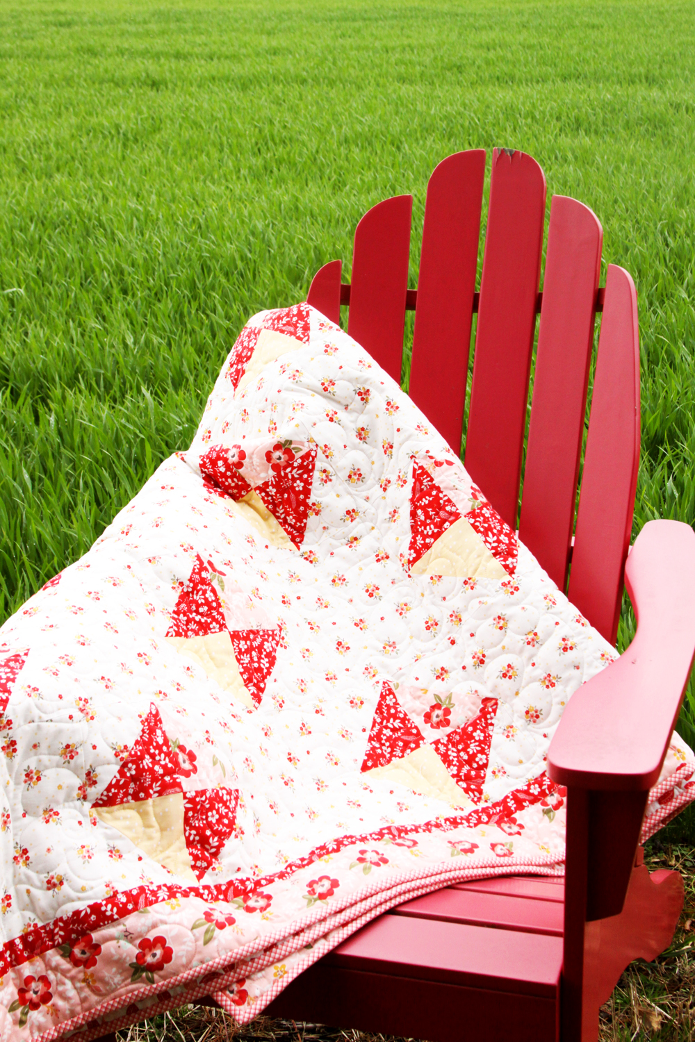 Spring Diamonds Free Quilt Pattern