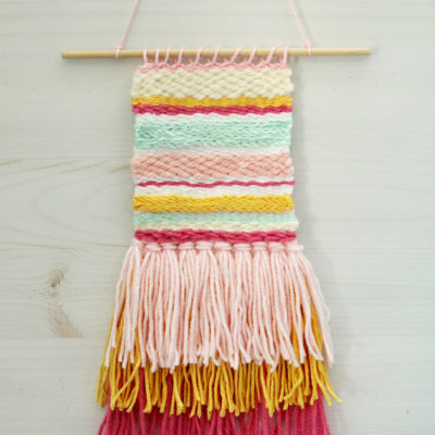 DIY Colorful Weaving Art
