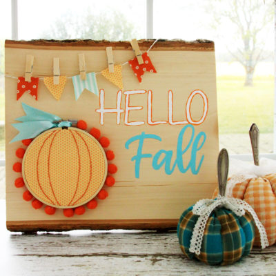 Happy Fall Wooden Entryway Sign