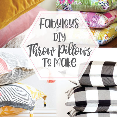Fabulous DIY Pillows to Sew