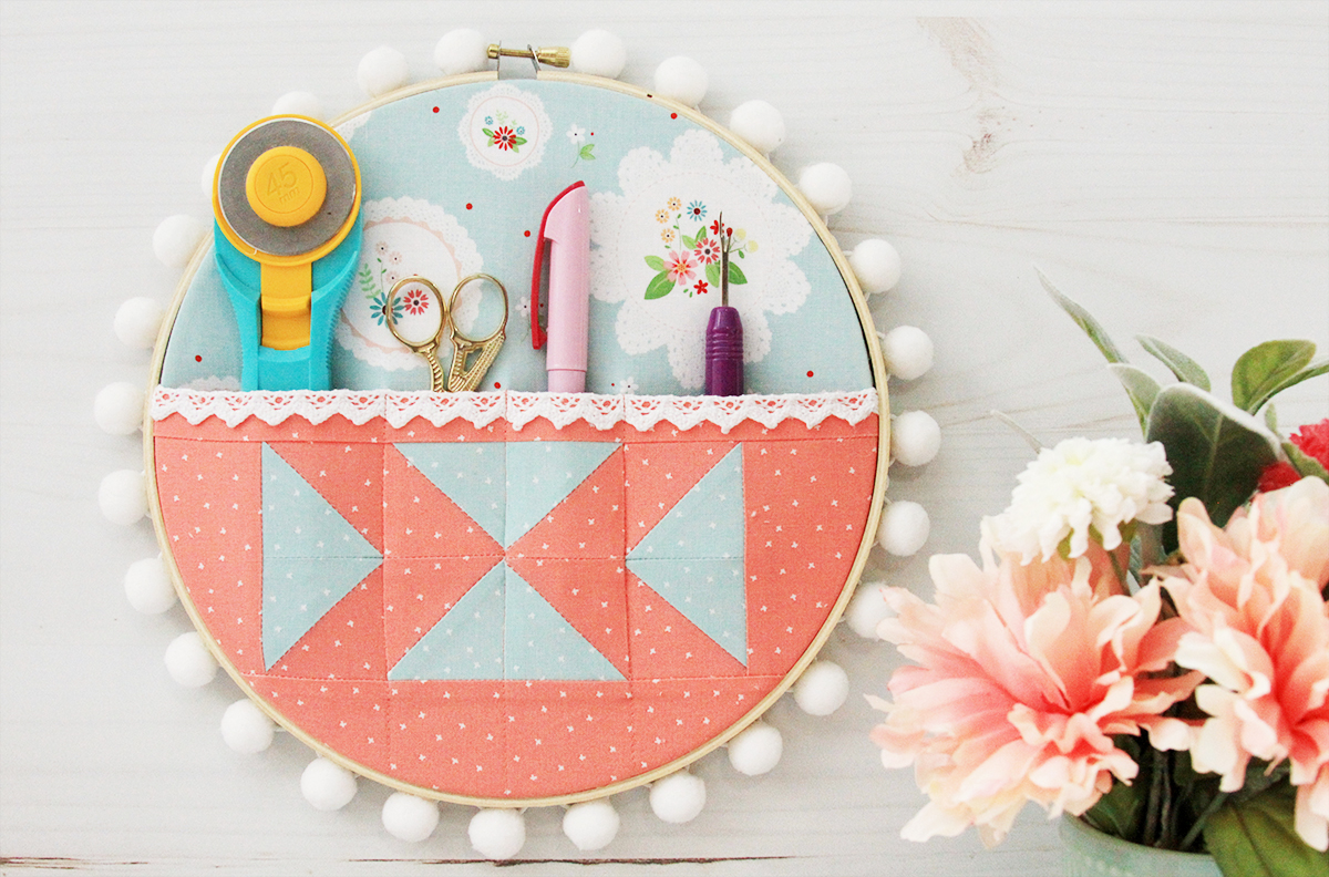 Quilt Supplies Organizer Embroidery Hoop