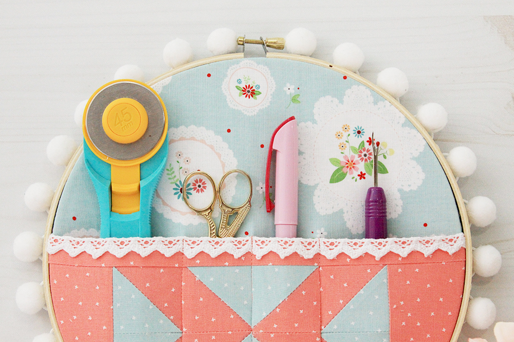 Quilt Supplies Organizer Embroidery Hoop