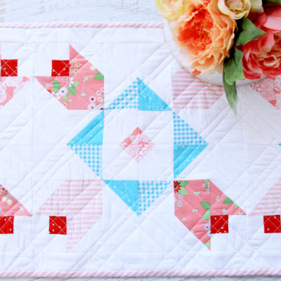 Colorful Spring Tulips Table Runner