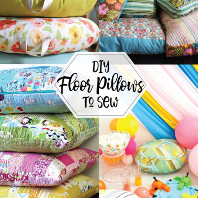 DIY Floor Pillows to Sew