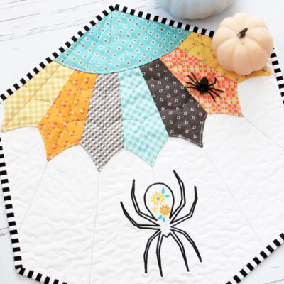 Floral Spider Web Quilt Pattern