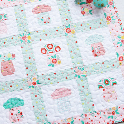 Sweet Mini Mushroom Quilt