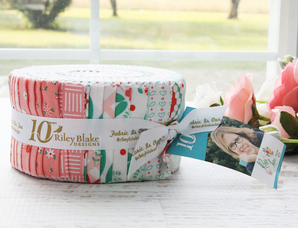 Cross Stitch Patterns and Rose Lane Fabrics featured by top US sewing blog, Flamingo Toes