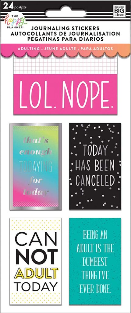 Gift Ideas for "Grown Ups"! by popular Tennessee life and style blog, Flamingo Toes: image of journaling stickers.