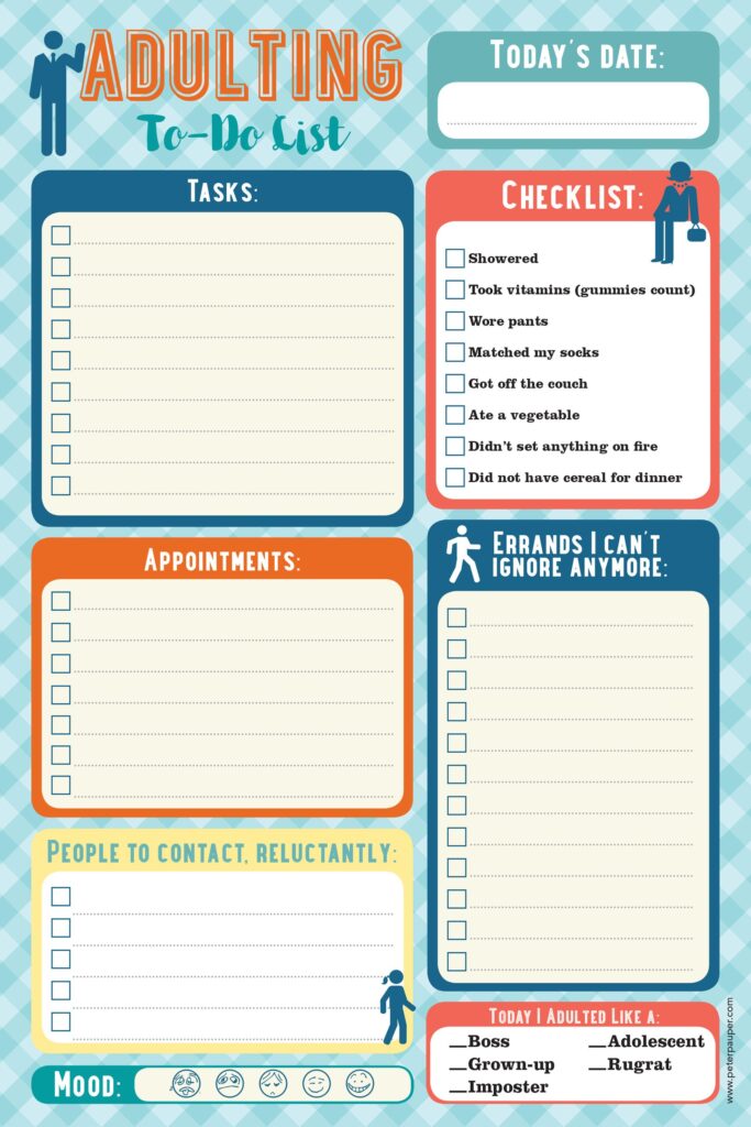 Gift Ideas for "Grown Ups"! by popular Tennessee life and style blog, Flamingo Toes: image of an Adulting to-do list.