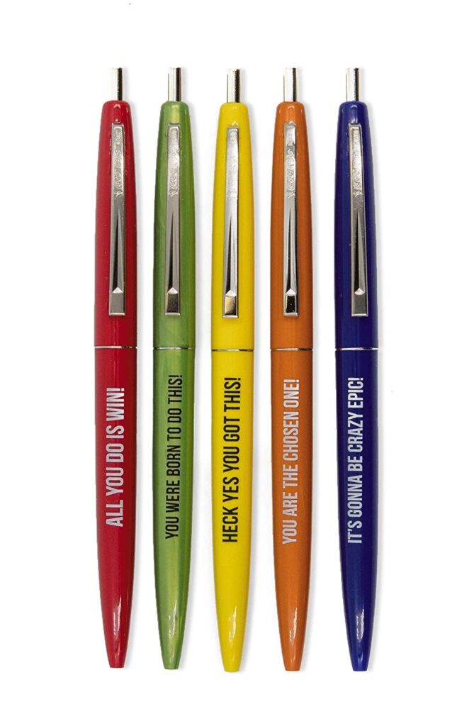 Gift Ideas for "Grown Ups"! by popular Tennessee life and style blog, Flamingo Toes: image of motivational pens.